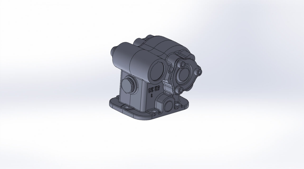 3D модель Коробка отбора мощности КАМАЗ UNI