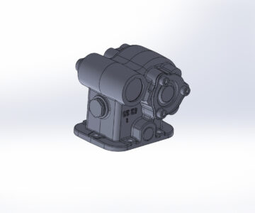 3D модель Коробка отбора мощности КАМАЗ UNI