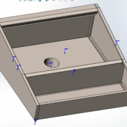 3D модель Вытяжной зонт пристенный 1100х1000х400мм