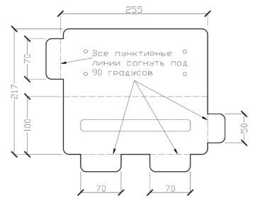 Чертеж Подставка под PS5