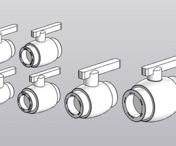 3D модель Шаровые краны PP-R
