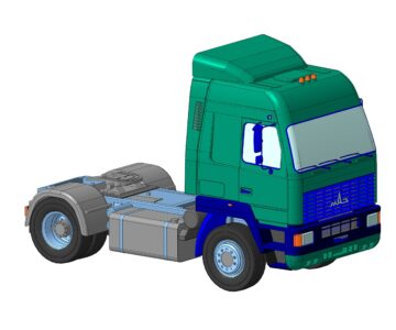3D модель Габаритная модель автомобиля МАЗ - 544020