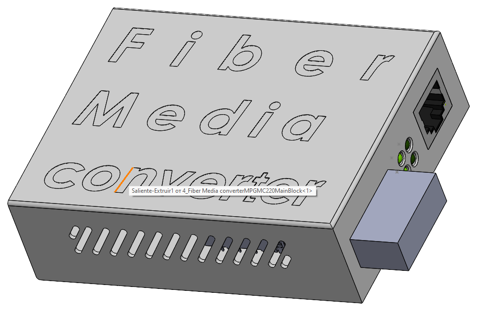 3D модель Медиаконвертер Fiber Media converter