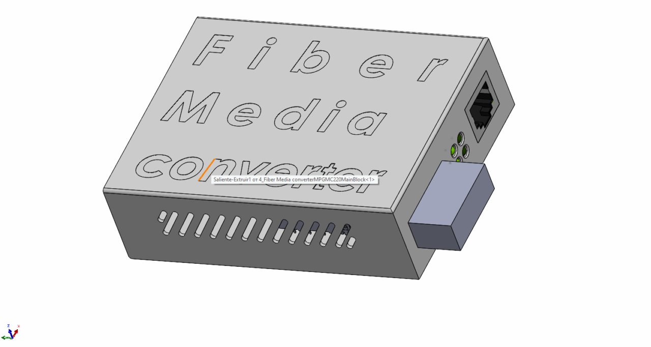 3D модель Медиаконвертер Fiber Media converter
