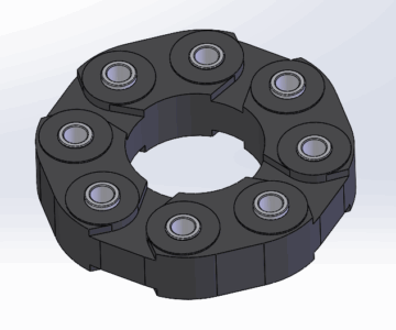 3D модель Муфта кардана эластичная ETM2257