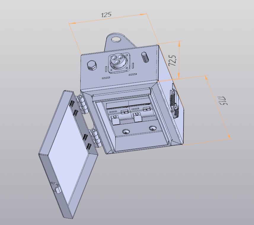 3D модель Щит силовой выносной
