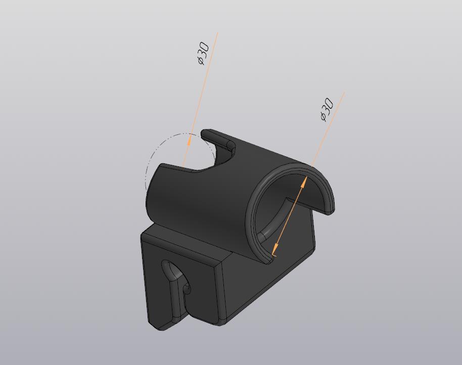 3D модель Держатель спиннинга для лодки ПВХ