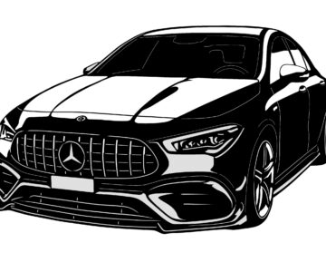 Чертеж Панно на стену Mersedes-benz