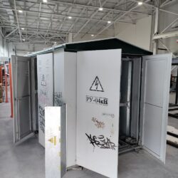 3D модель КТП 630 кВА киоскового типа тупиковая