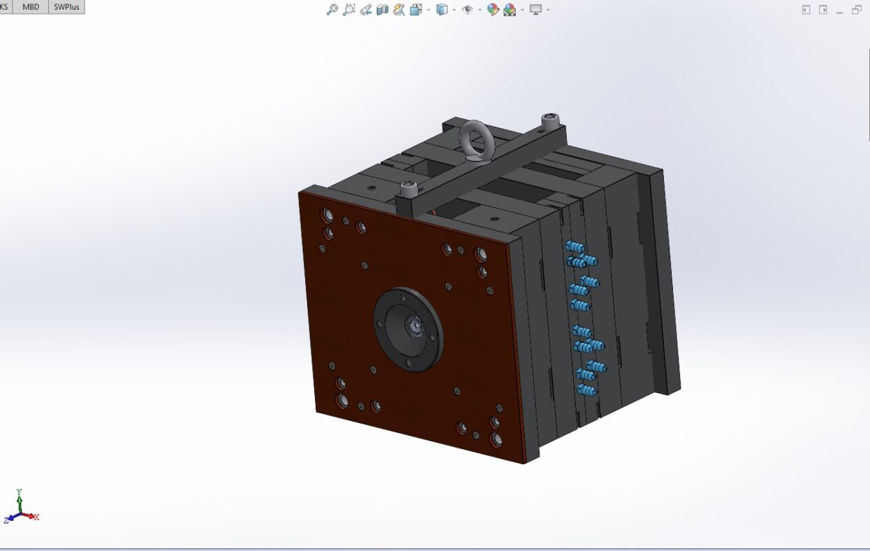 3D модель Пресс-форма на оконный вкладыш