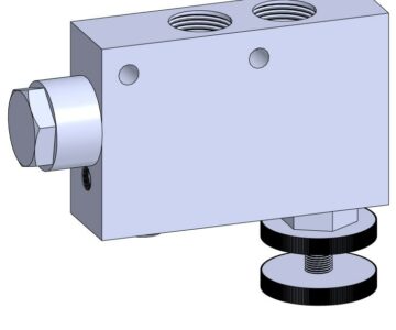 3D модель Регулятор расхода трехлинейный VPR3-1/2"