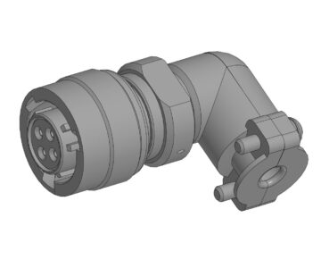 3D модель Модель соединителя СН2М-4ГКУ2