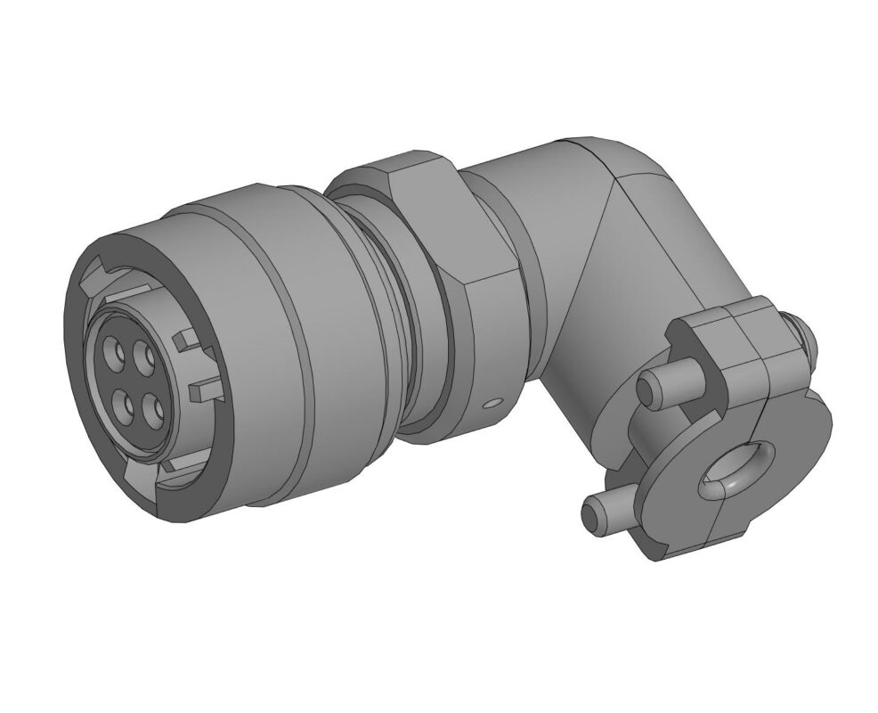 3D модель Модель соединителя СН2М-4ГКУ2
