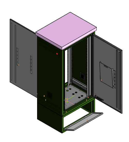 3D модель Шкаф телекоммуникационный