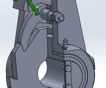 Чертеж 00-000.06.08.08.00СБ Механизм храповый в SolidWorks