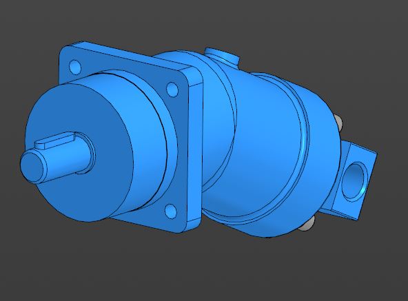 3D модель Насос аксиально-поршневой PSM Hydraulics 310.4.28.05.05