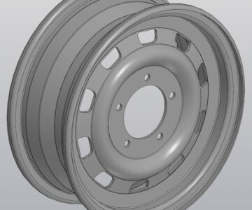 3D модель Диск колесный ГАЗ Соболь
