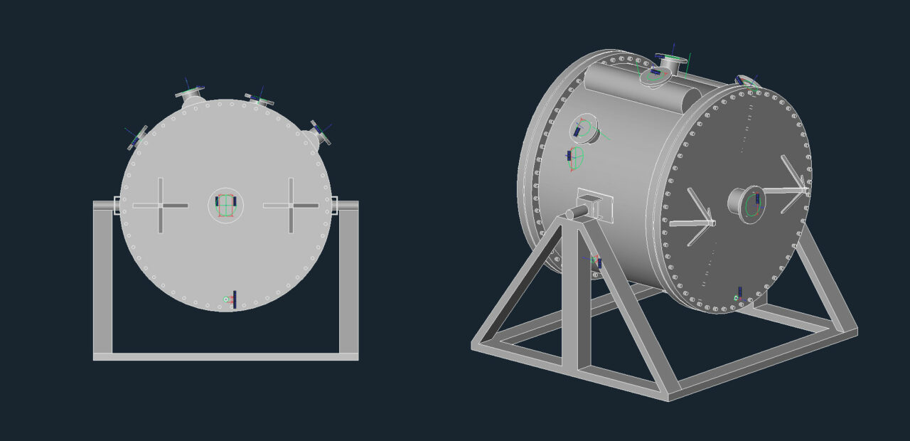 3D модель Теплообменник спиральный