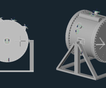 3D модель Теплообменник спиральный