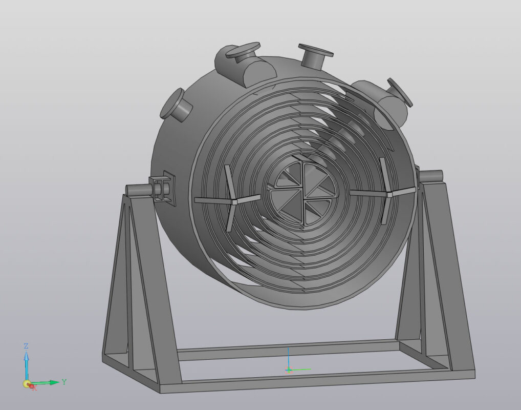 3D модель Теплообменник спиральный