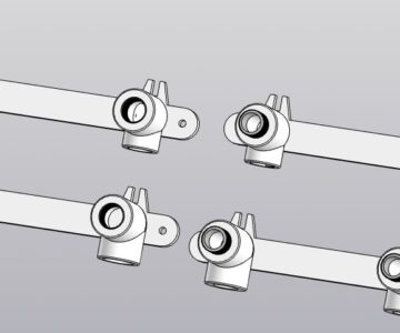 3D модель Углы PP-R для смесителей и пр. с креплениями