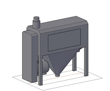 Чертеж 3D модель вымольной машины DKFS 5012