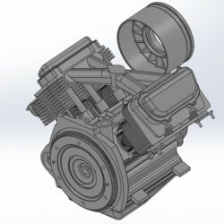 3D модель Двигатель ЗАЗ-968Н