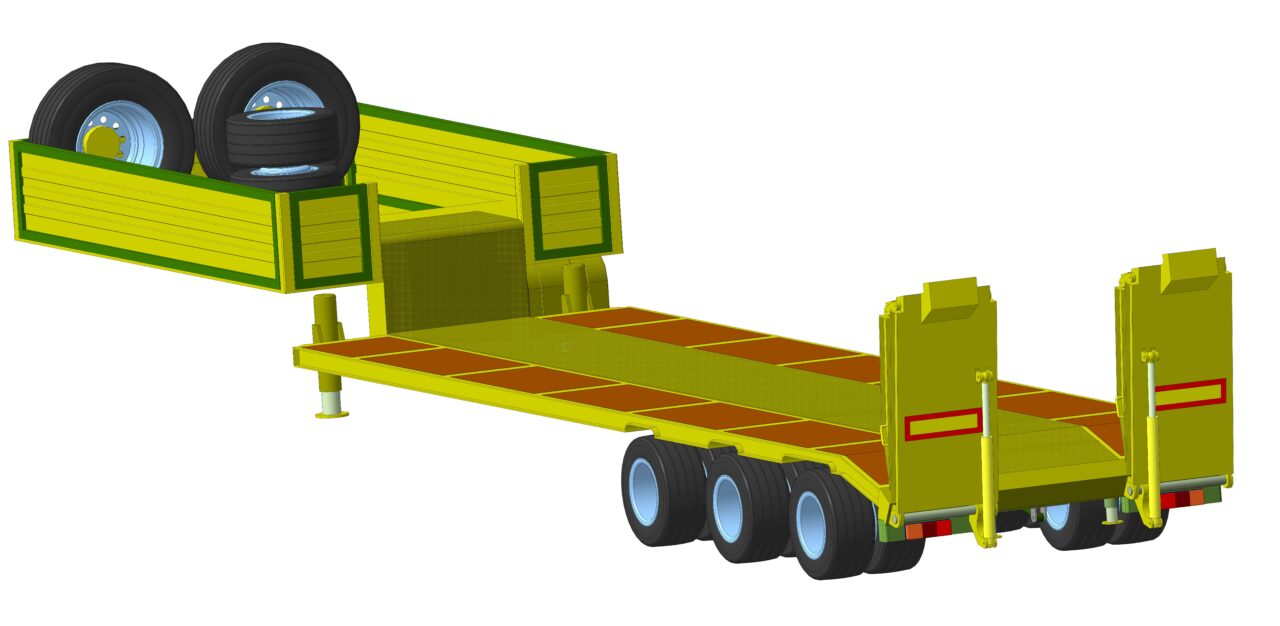 3D модель Габаритная модель полуприцепа ZREMB N25.31