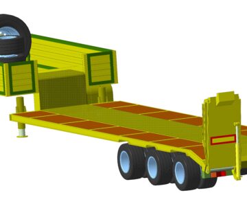 3D модель Габаритная модель полуприцепа ZREMB N25.31