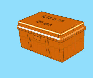 3D модель Коробка для патронов 7,62х39
