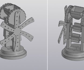 3D модель Ветряная мельница-вертушка.