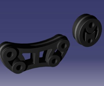 3D модель Подушки глушителя ГАЗель NEXT, ГАЗон NEXT (RGC40R13-1203163, RG3221-1203163)