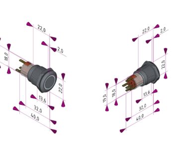 3D модель Кнопка S-pro 67 - 221