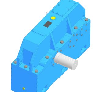 3D модель Габаритная модель редуктора 1Ц2У-355