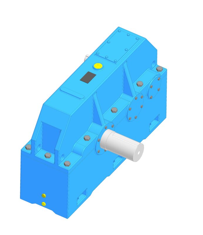 3D модель Габаритная модель редуктора 1Ц2У-355
