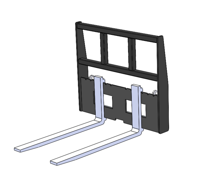 3D модель Вилы палетные АНТ-1000