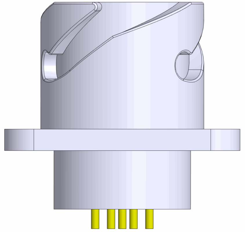 3D модель Разъем байонетный FQ14-9ZJ