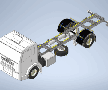 3D модель Шасси HOWO T5G КБ 5425