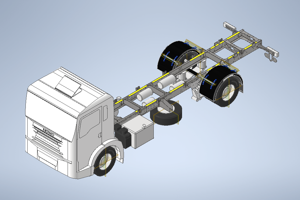 3D модель Шасси HOWO T5G КБ 5425