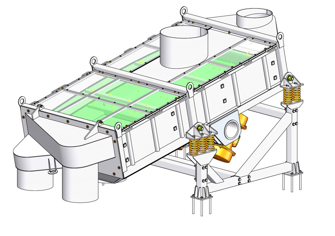 3D модель Вибрационное сито Н-20