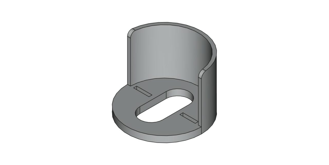 3D модель Козырек для кнопки выхода,звонка круглый 48 мм