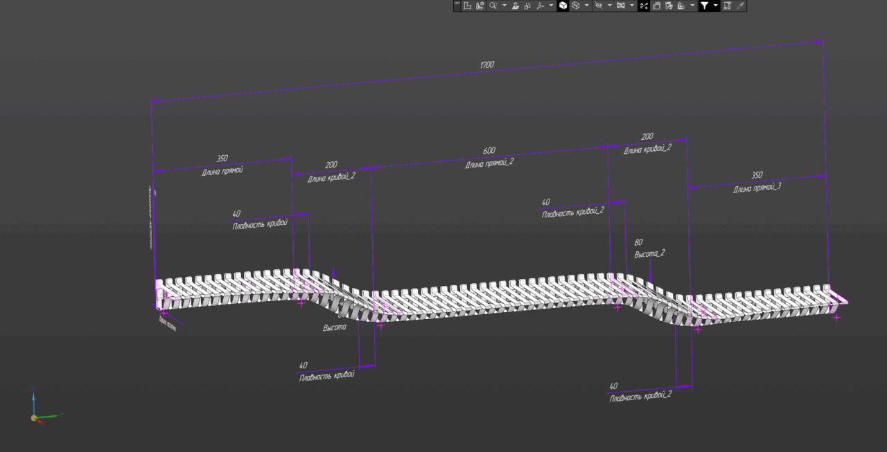 3D модель Полка параметрическая