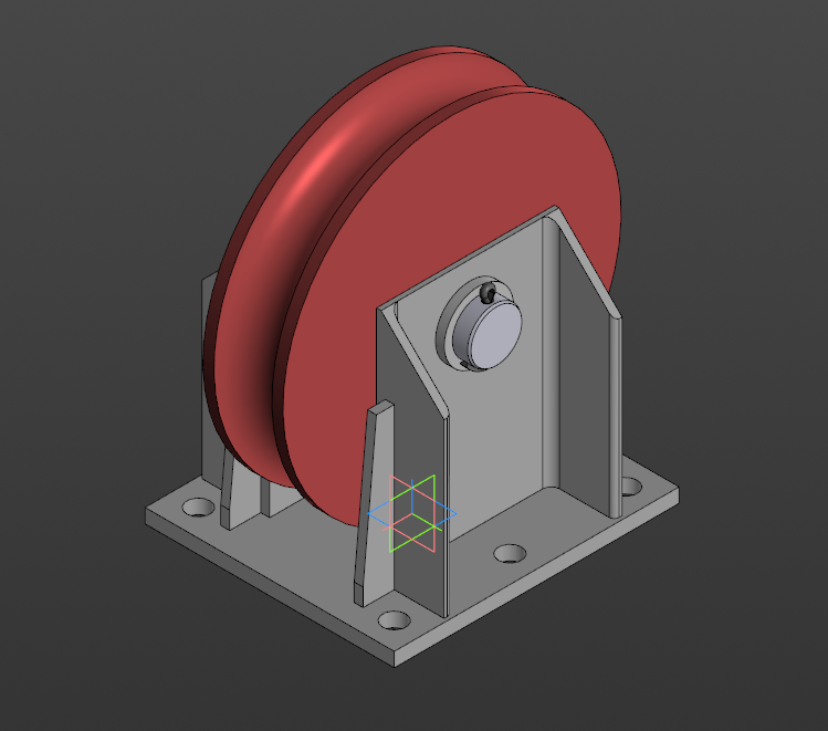 3D модель Блок натяжки ленточного конвейера
