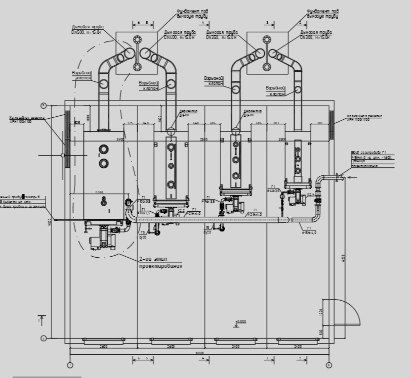 Чертеж Газовая котельная 6,0 МВт