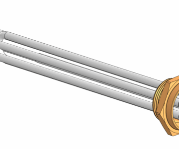 3D модель Блок ТЭН 4.5 кВт G 1,5"