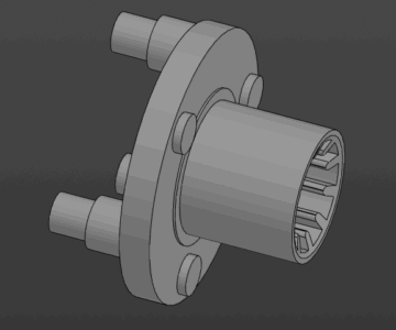 3D модель Модель корпуса блока сателлитов бытовой мясорубки BRAYER BR1602