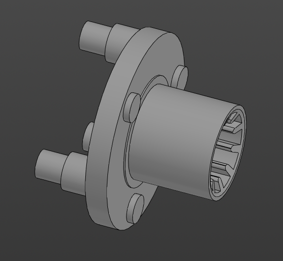 3D модель Модель корпуса блока сателлитов бытовой мясорубки BRAYER BR1602