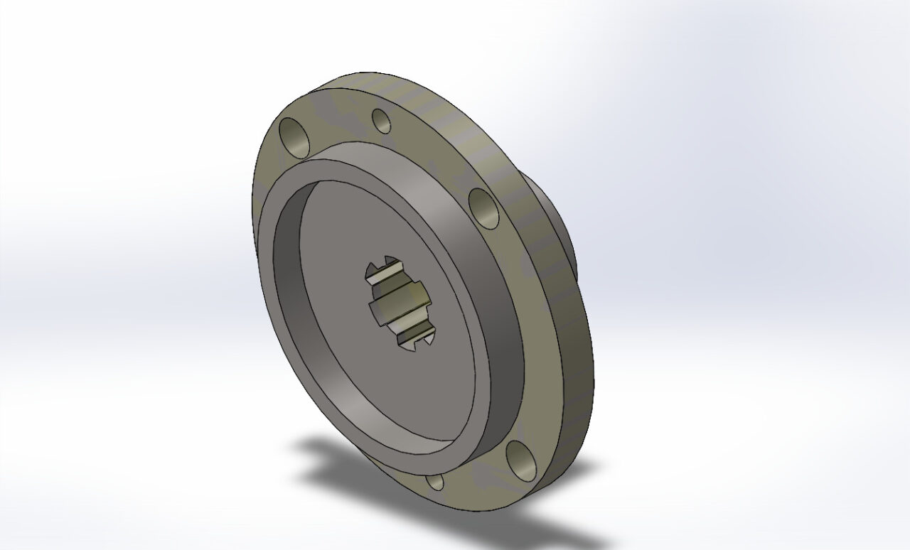 3D модель Приводной вал на ДИП 400 и ответная цапфа(ступица)