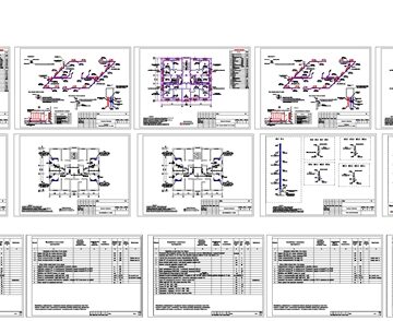 Чертеж Отопления и вентиляция 5-ти этажного дома
