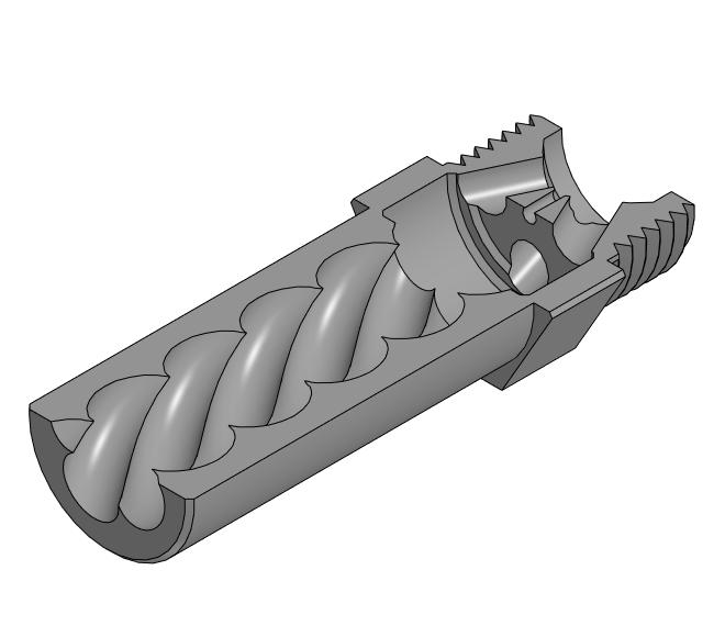 3D модель Комплект эжеторов для экструзии церковных свечей